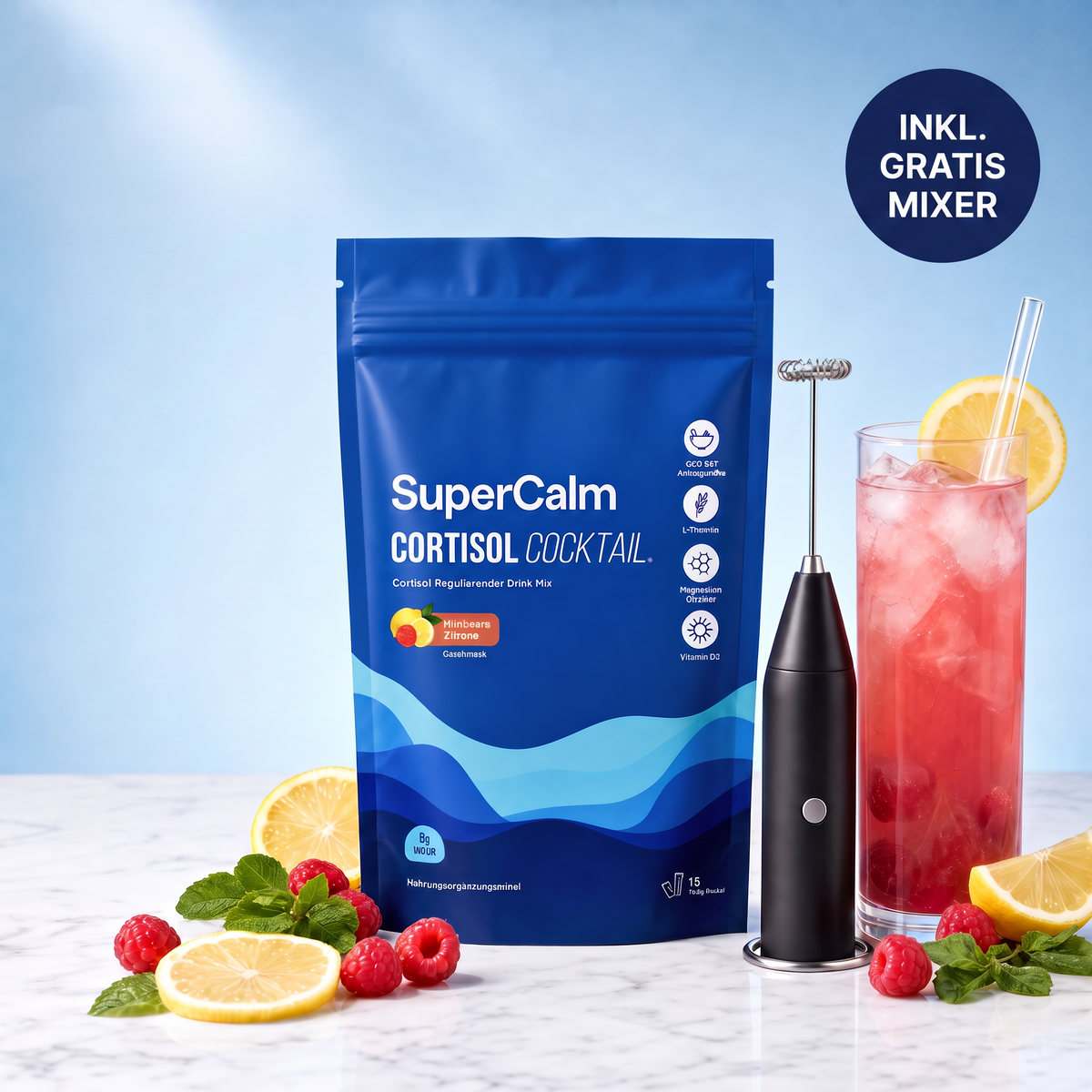 Supercalm Mix für gesunde Cortisol Werte