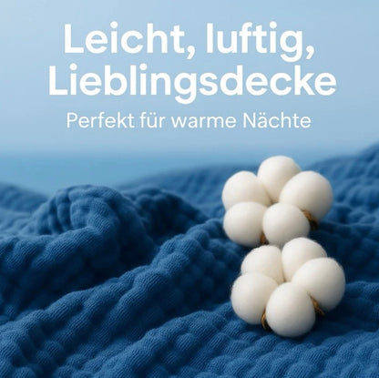 Sanfte Premium Musselindecke