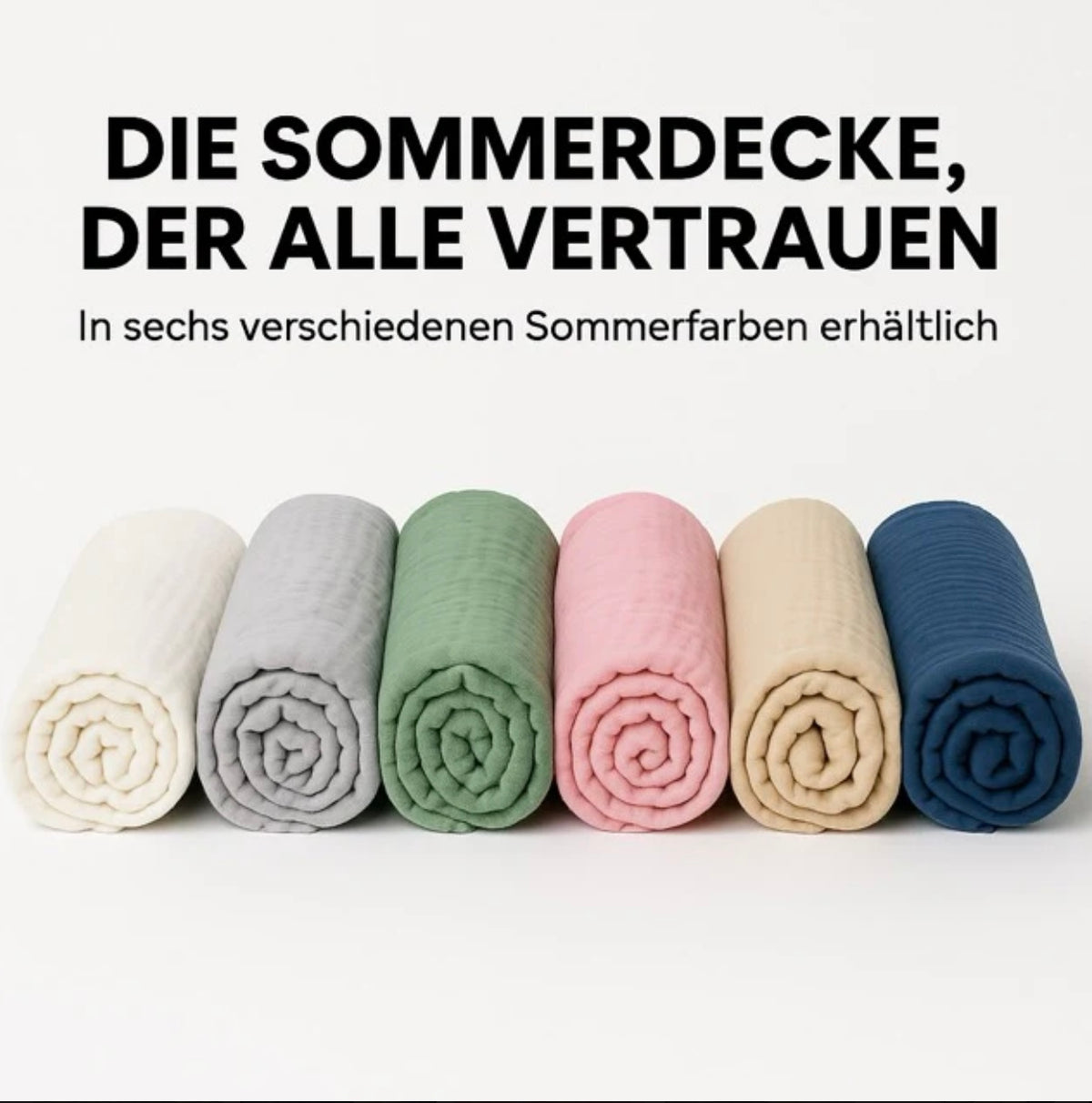 Sanfte Premium Musselindecke