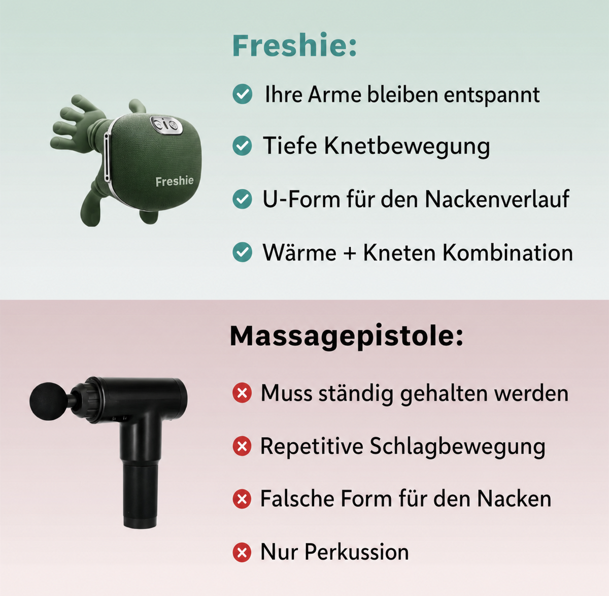 Freshie's 3-in-1 Nackenmassagegerät