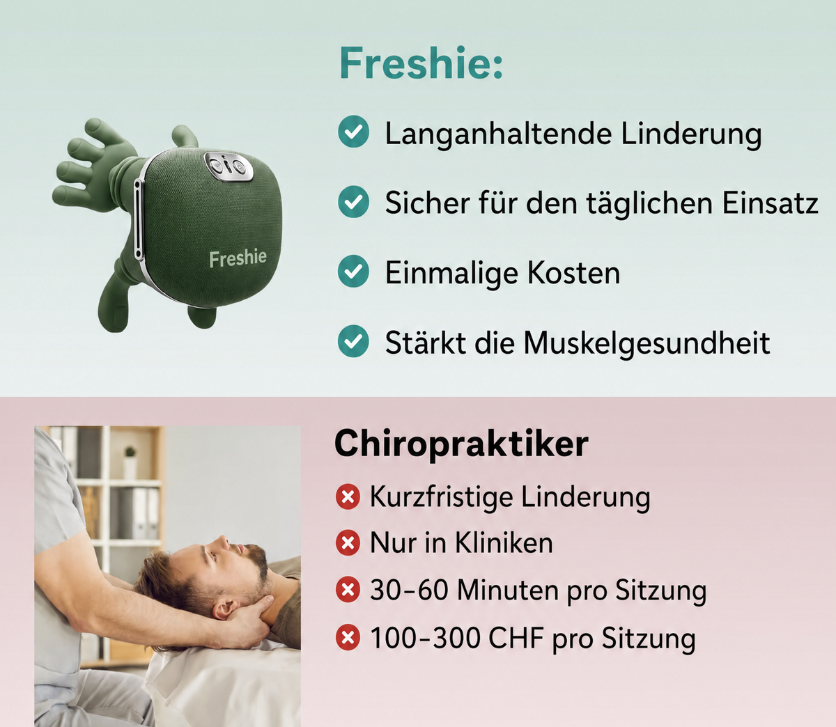 Freshie's 3-in-1 Nackenmassagegerät