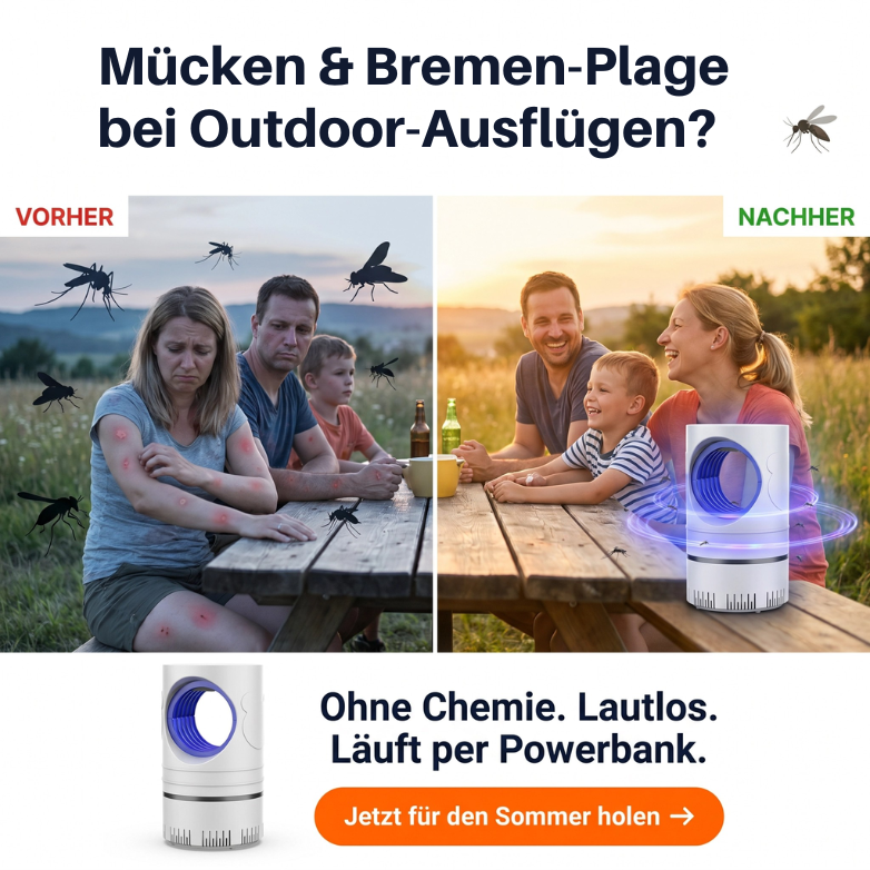 LED-Mückenlampe – Sag den Mücken ade