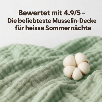 Sanfte Premium Musselindecke
