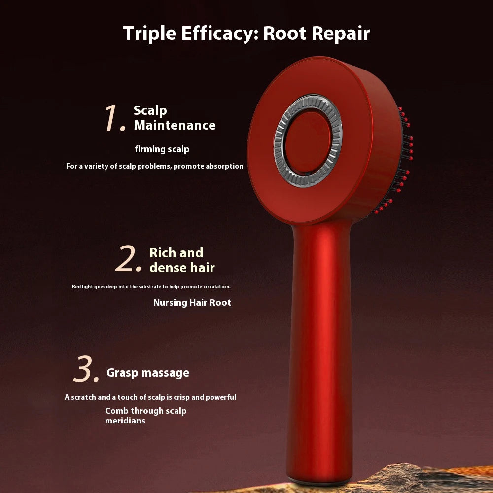 ScalpCare Vibration Rotlicht Massagekamm